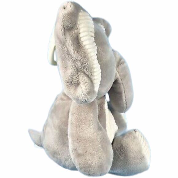 KELLYTOY Elephant Plush Lovey Rattle Clip On Toy Gray Soft Cuddly Crinkle Ears - Picture 4 of 9